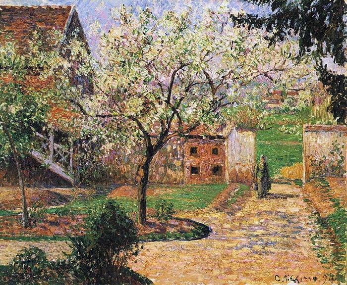 Camille Pissarro Flowering Plum Tree Eragny Germany oil painting art